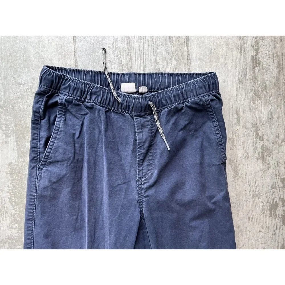 GAP Kids Boys Set Lot of 2 Navy Green Drawstring Everyday Joggers Pants L 10-11